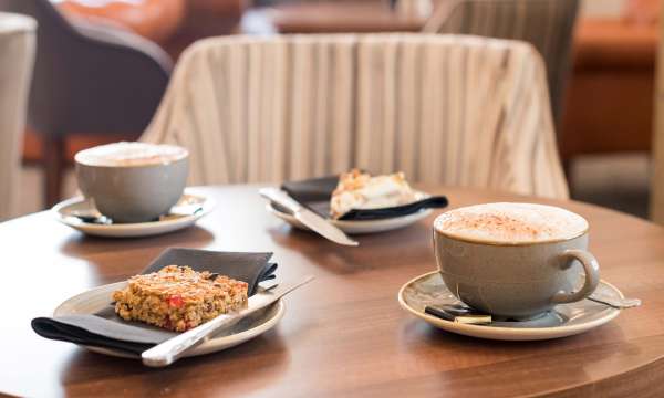 Royal and Fortescue Hotel Coffee and Cake in Lounge