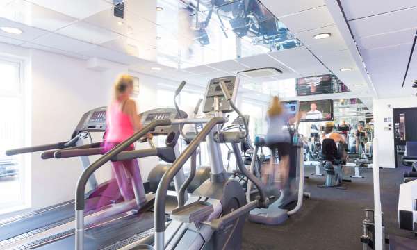 People using the gym equipment in the Barnstaple Hotel Health & Leisure Club Fitness Suite