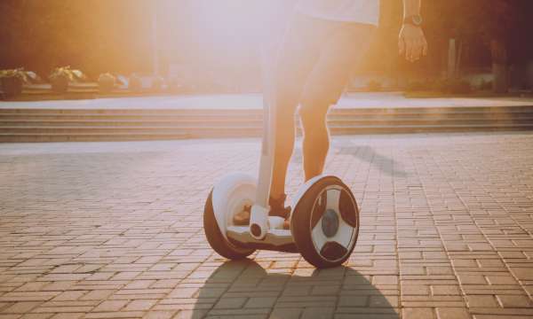 Man on a segway