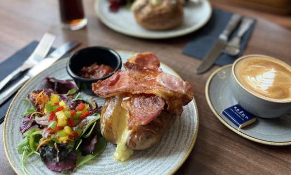 2 Jacket potatoes in RF Lounge & Bar