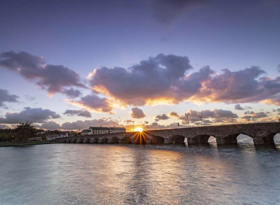 Sunset Over River Taw in Barnstaple North Devon