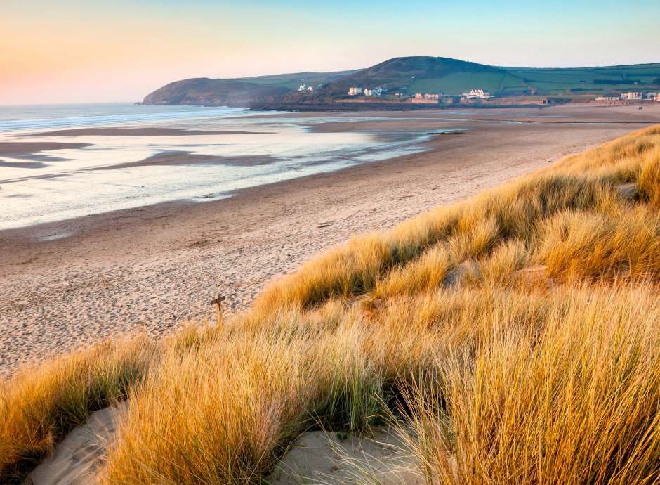 Sunset Over Croyde Beach North Devon