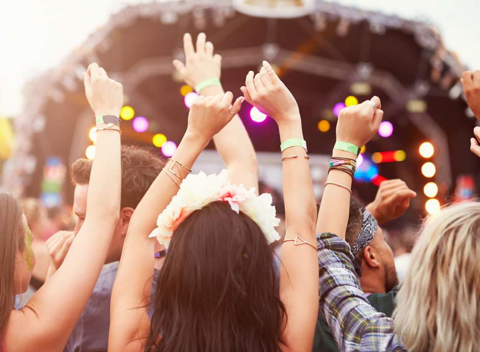 crowd at a music festival