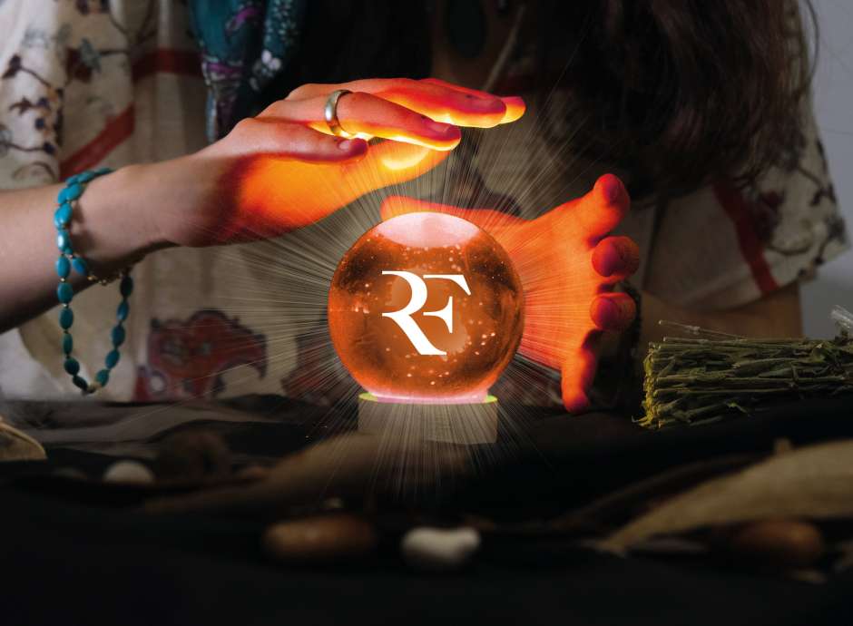 Hands over fortune telling globe
