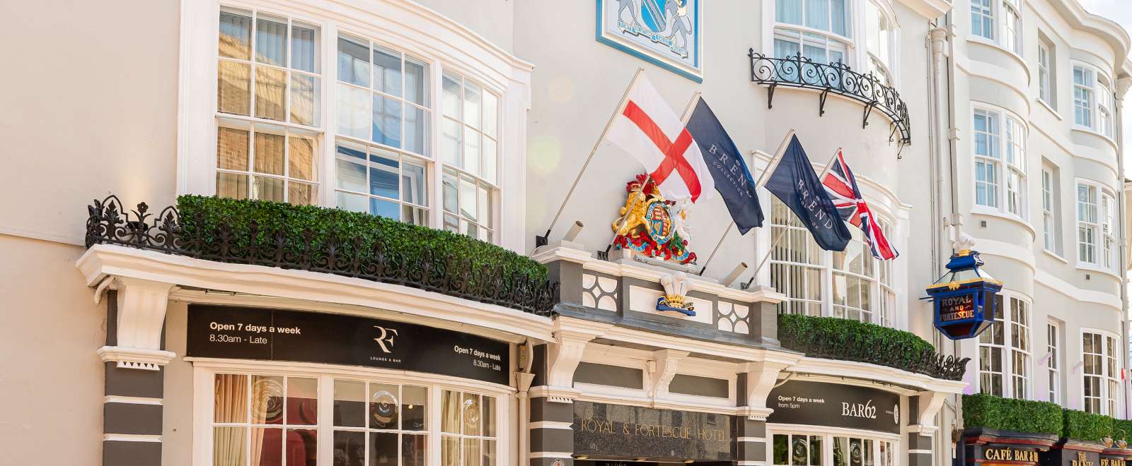 Exterior of the hotel in day light